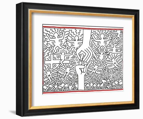 The Marriage of Heaven and Hell, 1984-Keith Haring-Framed Giclee Print