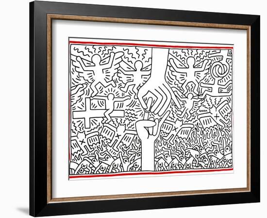 The Marriage of Heaven and Hell, 1984-Keith Haring-Framed Giclee Print