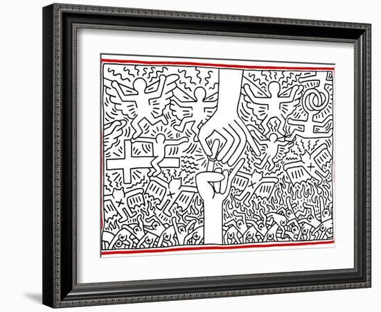 The Marriage of Heaven and Hell, 1984-Keith Haring-Framed Giclee Print