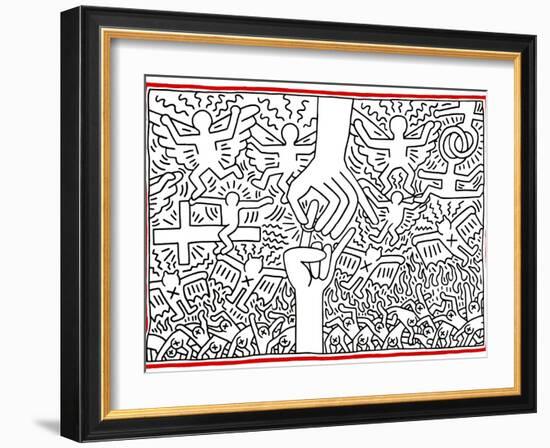 The Marriage of Heaven and Hell, 1984-Keith Haring-Framed Giclee Print