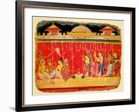 The Marriage of Krishna's Parents-null-Framed Giclee Print