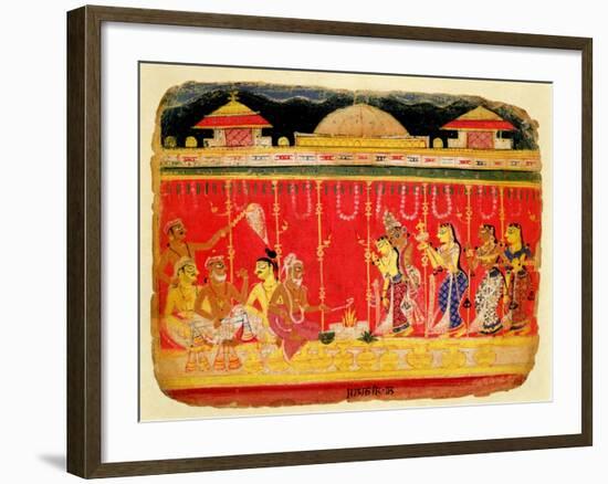 The Marriage of Krishna's Parents-null-Framed Giclee Print