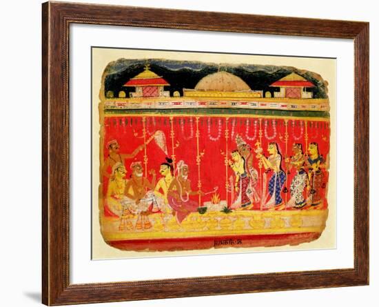 The Marriage of Krishna's Parents-null-Framed Giclee Print