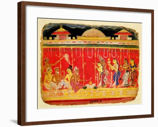 The Marriage of Krishna's Parents-null-Framed Giclee Print