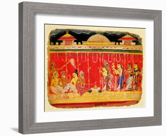 The Marriage of Krishna's Parents-null-Framed Giclee Print