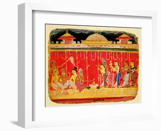 The Marriage of Krishna's Parents-null-Framed Giclee Print