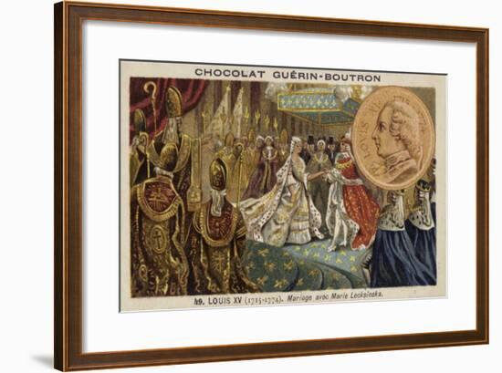 The Marriage of Louis XV of France and Marie Leszczynska, 1725-null-Framed Giclee Print