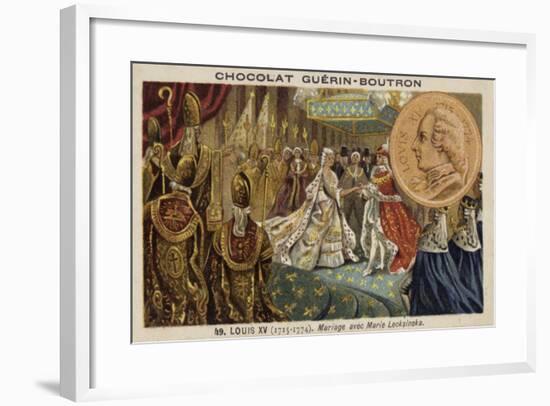 The Marriage of Louis XV of France and Marie Leszczynska, 1725-null-Framed Giclee Print