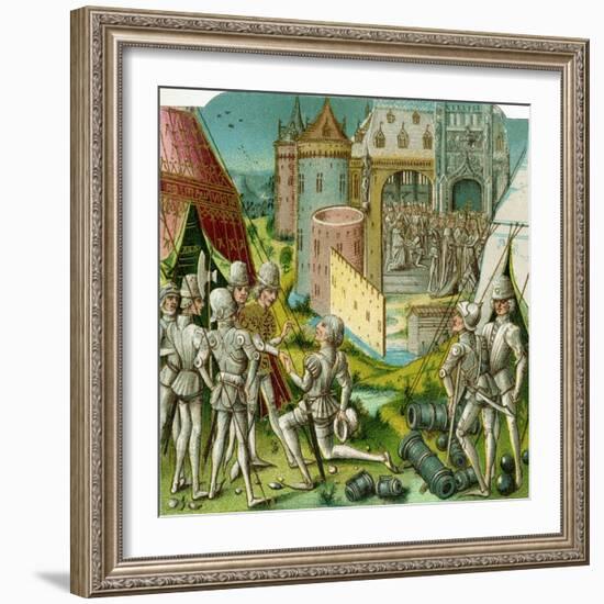 The Marriage of Margrave Sigismund of Brandenburg to Mary of Hungary, Late 15th Century-Loyset Liédet-Framed Giclee Print