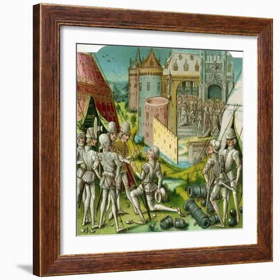 The Marriage of Margrave Sigismund of Brandenburg to Mary of Hungary, Late 15th Century-Loyset Liédet-Framed Giclee Print