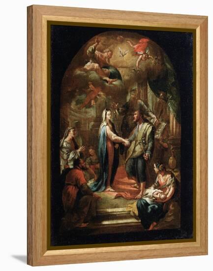 The Marriage of Mary and Joseph, 18th or Early 19th Century-Domenico Corvi-Framed Premier Image Canvas