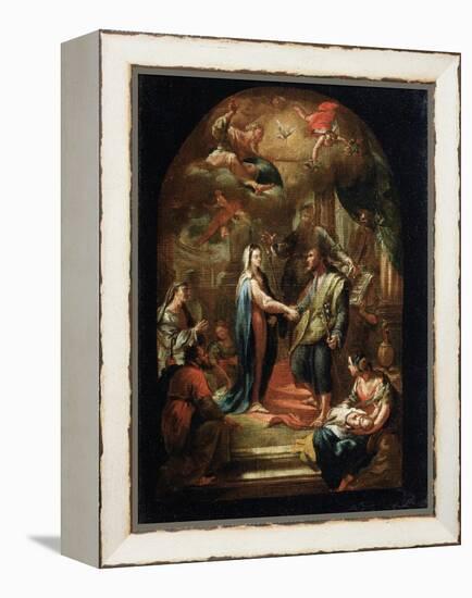 The Marriage of Mary and Joseph, 18th or Early 19th Century-Domenico Corvi-Framed Premier Image Canvas