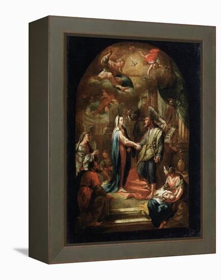 The Marriage of Mary and Joseph, 18th or Early 19th Century-Domenico Corvi-Framed Premier Image Canvas