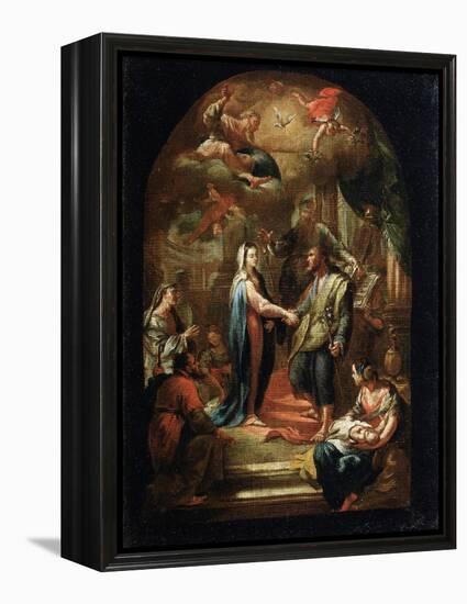 The Marriage of Mary and Joseph, 18th or Early 19th Century-Domenico Corvi-Framed Premier Image Canvas
