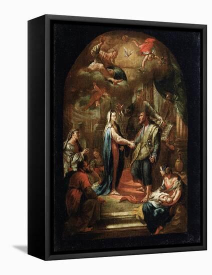 The Marriage of Mary and Joseph, 18th or Early 19th Century-Domenico Corvi-Framed Premier Image Canvas