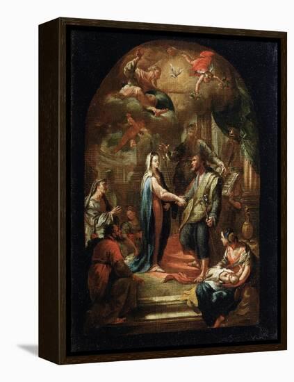 The Marriage of Mary and Joseph, 18th or Early 19th Century-Domenico Corvi-Framed Premier Image Canvas