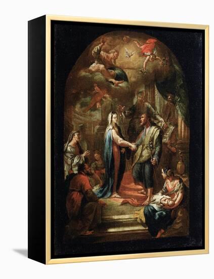 The Marriage of Mary and Joseph, 18th or Early 19th Century-Domenico Corvi-Framed Premier Image Canvas