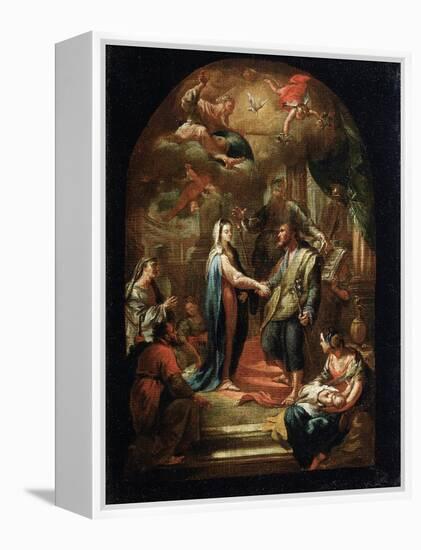 The Marriage of Mary and Joseph, 18th or Early 19th Century-Domenico Corvi-Framed Premier Image Canvas