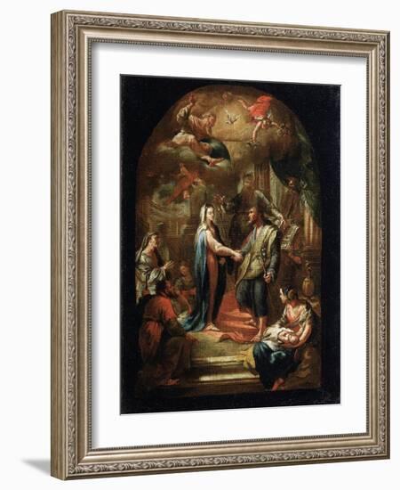 The Marriage of Mary and Joseph, 18th or Early 19th Century-Domenico Corvi-Framed Giclee Print