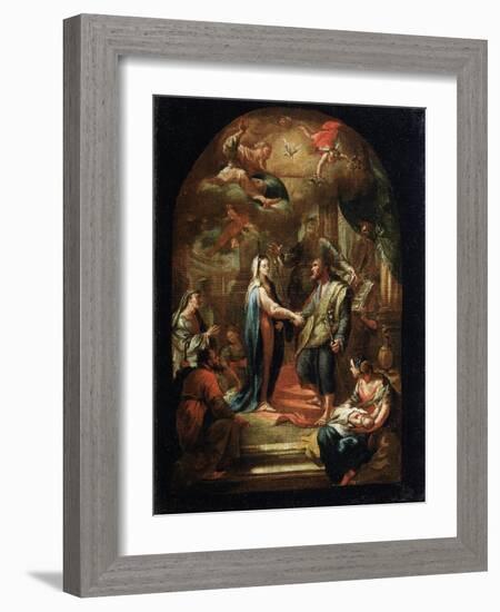 The Marriage of Mary and Joseph, 18th or Early 19th Century-Domenico Corvi-Framed Giclee Print