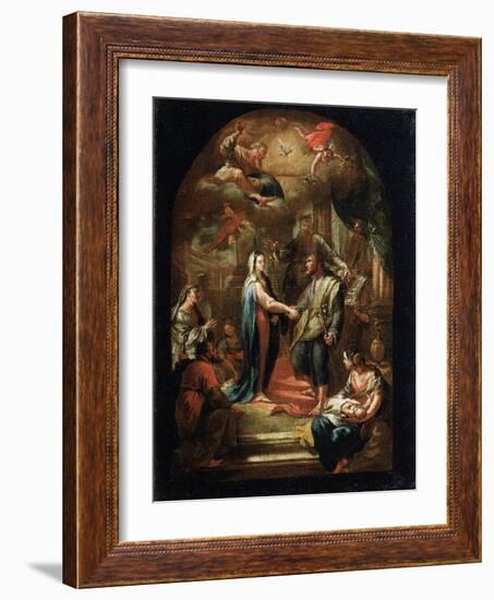 The Marriage of Mary and Joseph, 18th or Early 19th Century-Domenico Corvi-Framed Giclee Print