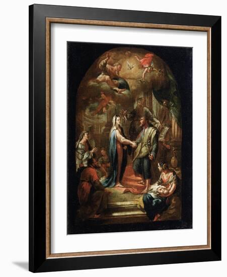 The Marriage of Mary and Joseph, 18th or Early 19th Century-Domenico Corvi-Framed Giclee Print