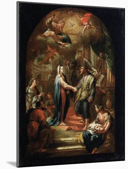 The Marriage of Mary and Joseph, 18th or Early 19th Century-Domenico Corvi-Mounted Giclee Print