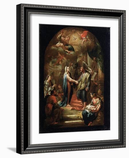 The Marriage of Mary and Joseph, 18th or Early 19th Century-Domenico Corvi-Framed Giclee Print