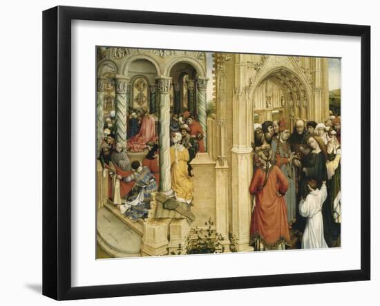 The Marriage of Mary and Joseph, C.1420-Robert Campin-Framed Giclee Print