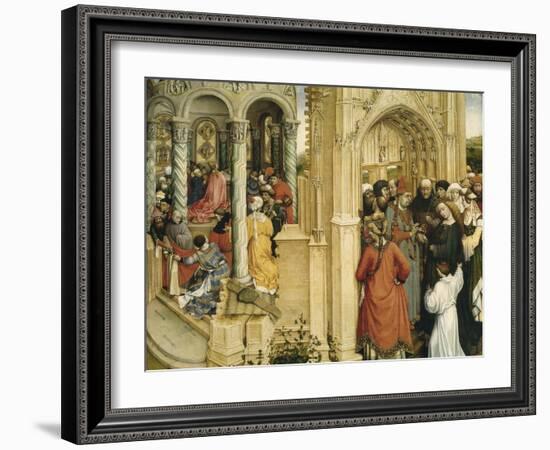 The Marriage of Mary and Joseph, C.1420-Robert Campin-Framed Giclee Print