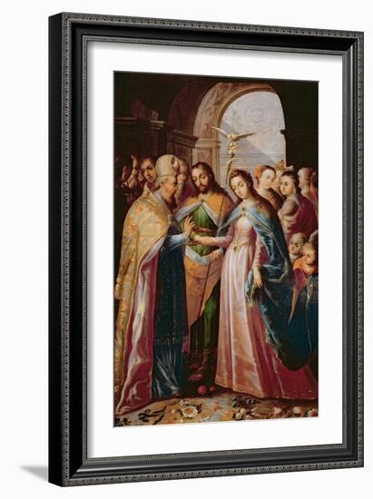 The Marriage of Mary and Joseph-Mexican School-Framed Giclee Print