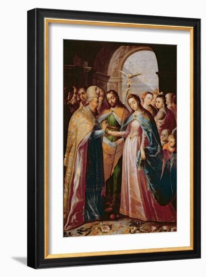 The Marriage of Mary and Joseph-Mexican School-Framed Giclee Print