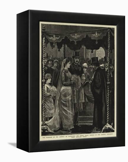 The Marriage of Mr Leopold De Rothschild and Mademoiselle Marie Perugia in the Central Synagogue-null-Framed Premier Image Canvas