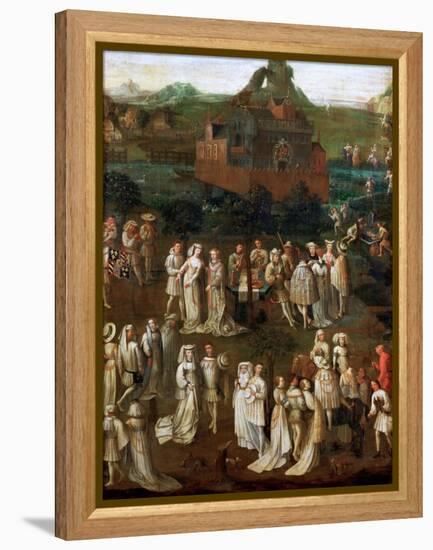 The Marriage of Philip the Good to Isabella of Portugal on January 1430-Jan van Eyck-Framed Premier Image Canvas