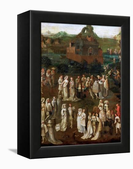 The Marriage of Philip the Good to Isabella of Portugal on January 1430-Jan van Eyck-Framed Premier Image Canvas