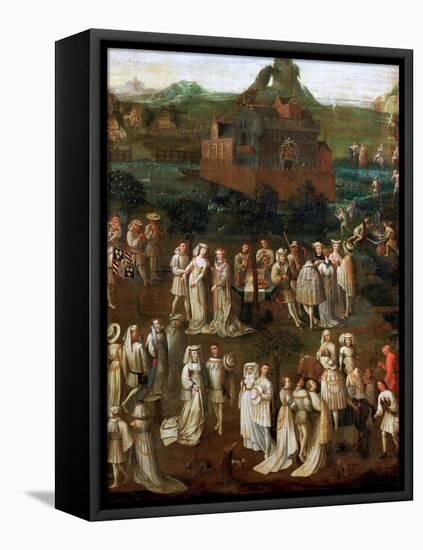 The Marriage of Philip the Good to Isabella of Portugal on January 1430-Jan van Eyck-Framed Premier Image Canvas