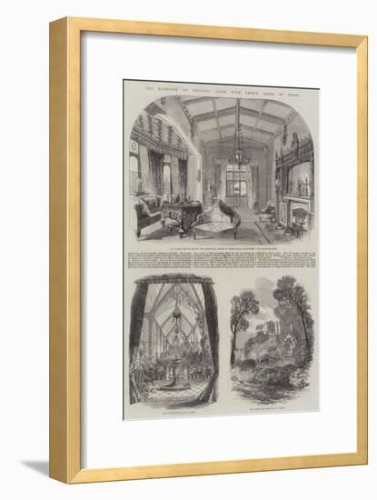 The Marriage of Princess Alice with Prince Louis of Hesse-null-Framed Giclee Print