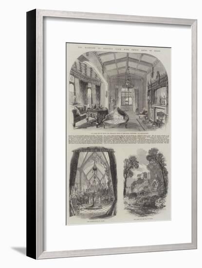 The Marriage of Princess Alice with Prince Louis of Hesse-null-Framed Giclee Print