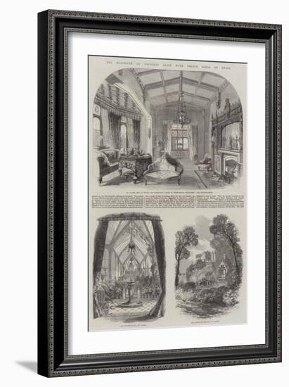 The Marriage of Princess Alice with Prince Louis of Hesse-null-Framed Giclee Print