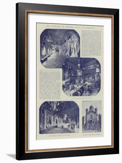 The Marriage of Princess Marie of Edinburgh-null-Framed Giclee Print