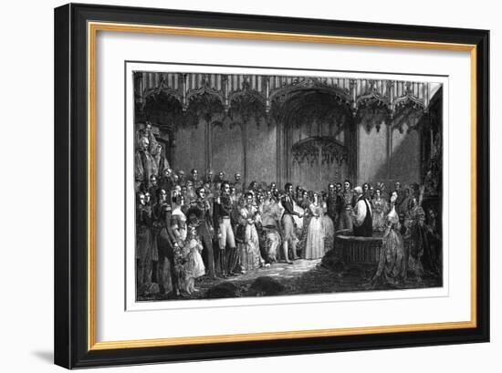 The Marriage of Queen Victoria and Prince Albert, 1840-George Hayter-Framed Giclee Print