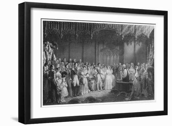 'The Marriage of Queen Victoria and Prince Albert', c1840, (1911)-George Hayter-Framed Giclee Print