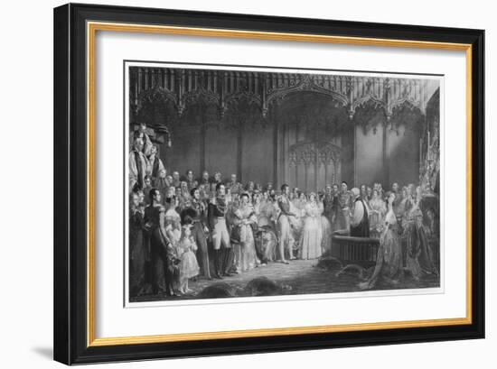 'The Marriage of Queen Victoria and Prince Albert', c1840, (1911)-George Hayter-Framed Giclee Print