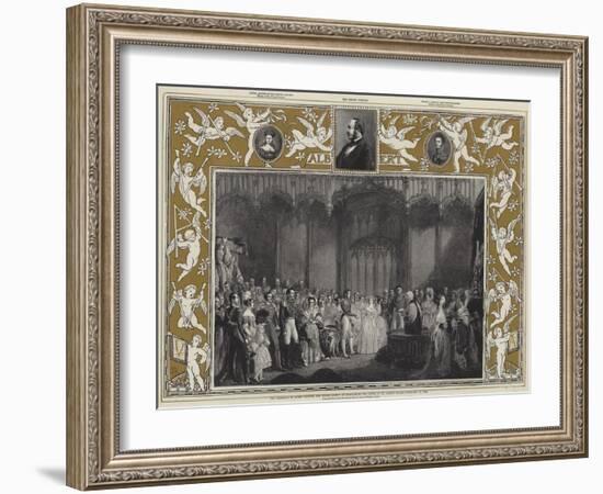 The Marriage of Queen Victoria and Prince Albert of Saxe-Coburg and Gotha at St James's Palace-Sir George Hayter-Framed Giclee Print