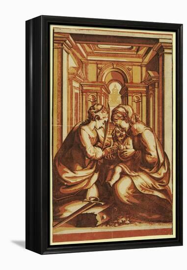 The Marriage of St. Catherine-Correggio-Framed Premier Image Canvas