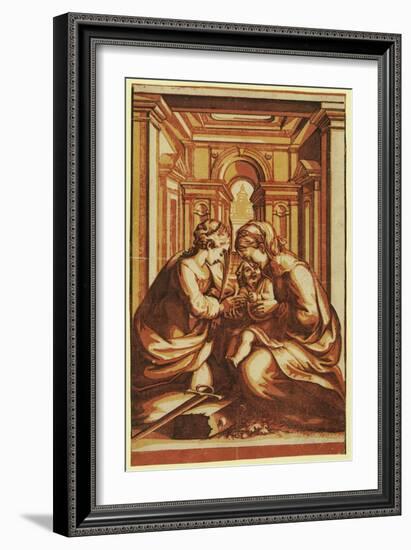 The Marriage of St. Catherine-Correggio-Framed Giclee Print