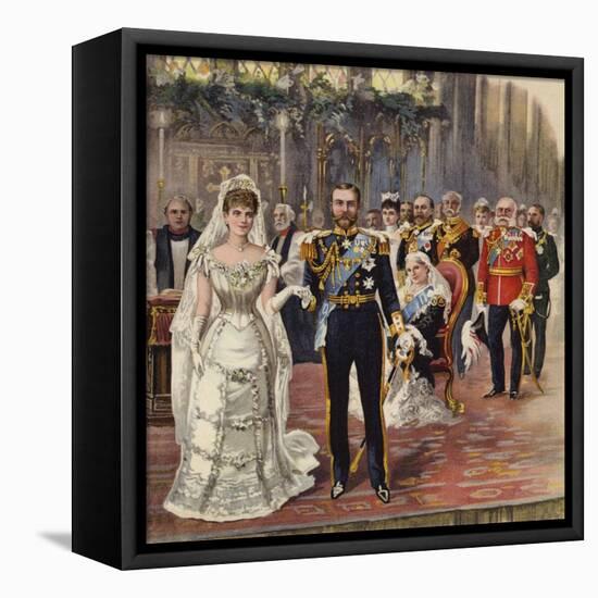 The Marriage of the Duke of Cornwall and York to Princess Mary-Henry Payne-Framed Premier Image Canvas