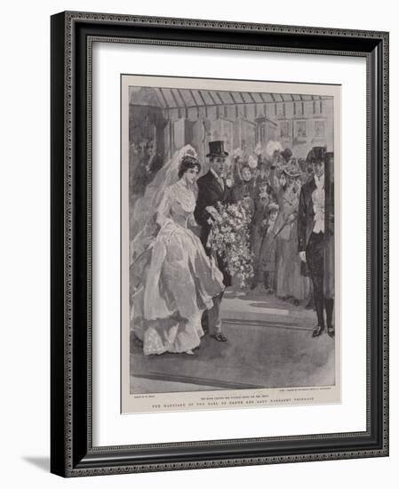 The Marriage of the Earl of Crewe and Lady Margaret Primrose-William Small-Framed Giclee Print