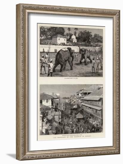 The Marriage of the Gaikwar of Baroda-Harry Hamilton Johnston-Framed Giclee Print
