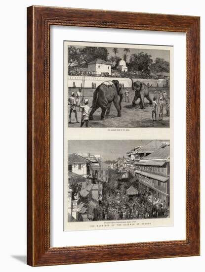 The Marriage of the Gaikwar of Baroda-Harry Hamilton Johnston-Framed Giclee Print